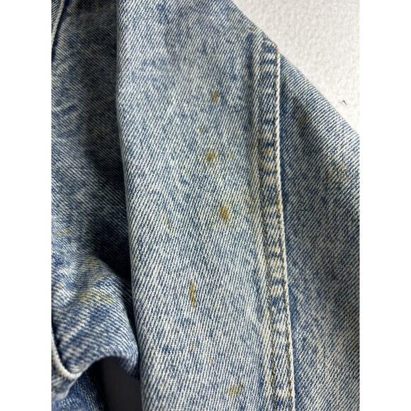 Levi's jean jacket trucker men's size XL Vintage worn in the late 1980's - Picture 8 of 11